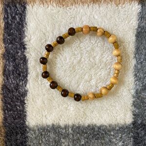 Handmade Wooden Beaded Bracelet/Ankle Bracelet